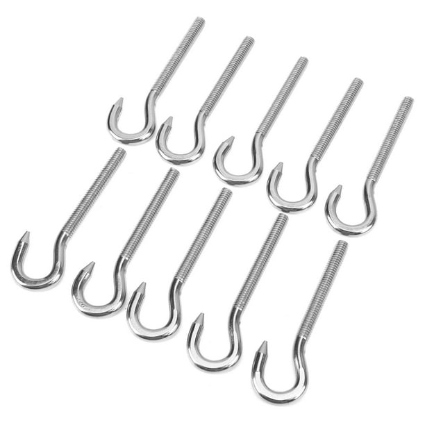 Metal Screw Hooks, Hanging Hooks 10 Packs Stainless Steel For