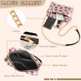 thumbnail image 3 of FORMRS Women Crossbody Purse with Chain Strap Vegan Leather Shoulder Handbag, Cherries Pattern, 3 of 7