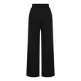 thumbnail image 6 of High Waisted Work Pants for Women Business Casual OutfitsWomen's Fashion Elastic High Waist Solid Color Straight Loose Casual Suit Pants Trousers EvergreenNdbuld Black XL, 6 of 6