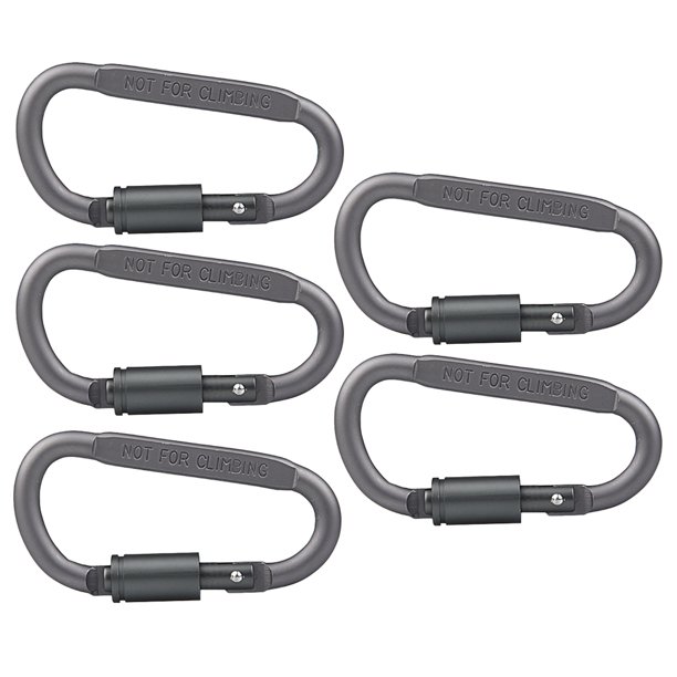 5pcs Professional DShaped Carabiner Heavy Duty Dring Lightweight