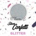 thumbnail image 2 of ESSMO Silver Confetti Glitter Heat Transfer Vinyl HTV Sheet T-Shirt 20" Wide Iron On Heat Press DG15 20"x60", 2 of 5