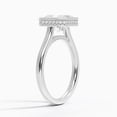 thumbnail image 2 of Dazzle Jewel Engagement Wedding Bezel Set Ring for Women's - Asscher Cut 1.8 Ct VVS1/D Lab Created Simulated Diamond Ring - 14K White Gold Plated Wedding Anniversary Ring - Wedding Proposal Rings, 2 of 3