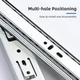 thumbnail image 4 of Mistaha Heavy Duty Soft Close 12-Inch Drawer Slides, Undermount Ball Bearing Slides with Double Anti-Drop Feature - Durable Steel Construction, 80lbs Load Capacity - Ideal for Kitchen, Bathroom,, 4 of 7
