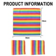 thumbnail image 2 of Paquete de 12 bandanas arcoíris Orgullo Gay LGBTQ Bandana Diadema Hippie Bandana Bufanda cuadrada para fiesta y uso diario, 2 of 5