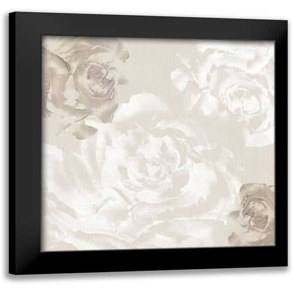 Watts, Eva 12x12 Black Modern Framed Museum Art Print Titled - Neutral Florals II