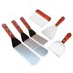 thumbnail image 1 of Stainless Steel Spatula,Square Spatula Cooking Hamburger Turner with Wooden Handle for Barbecue, St, 1 of 5