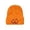 Orange, variant on HAYIMI Women's Casual Fun Halloween Print Outdoor Warm Embroidered Knit Hat Winter Beanies For Autumn And Winter