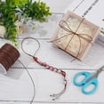 thumbnail image 4 of 1 Roll Waxed Cotton Thread Cord Macrame Artisan String Saddle Brown 1mm 100 Yards (90m) for Jewelry Making, 4 of 5