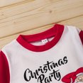 thumbnail image 6 of VERUGU Toddler Fall Outfits Toddler Kids Boy Girl Letter Santa Striped Print T-Shirt Pants Outfits Set, 6 of 8