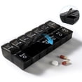 thumbnail image 3 of Coofit Week Pill Case Plastic: 7 Day 2 Times A Day Fish Oil Organizer Vitamin Container, 3 of 8