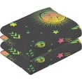 thumbnail image 2 of SKYSONIC Cosmos Eyes Patterned Hand Towels 2 PCS, Cotton Bath Towel for Drying Face Hands Body ,Absorbent Lightweight Towels for Bathroom Ktichen Travel Gym, 16"x28", 2 of 7