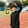 thumbnail image 3 of Fancifize Boys UPF 50+ Rash Guard Hoodies Kids UV Sun Protection Long Sleeve Tshirts Outdoor Fishing Camping Shirts 5-15 Years, 3 of 8