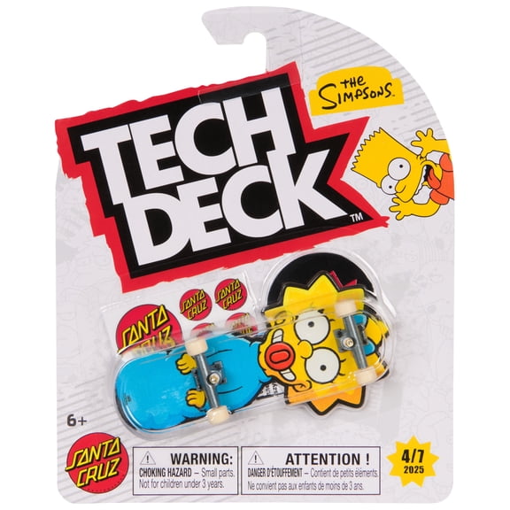 Tech Deck Simpsons Series Fingerboard, Customizable Mini Skateboards, for Ages 6 and up
