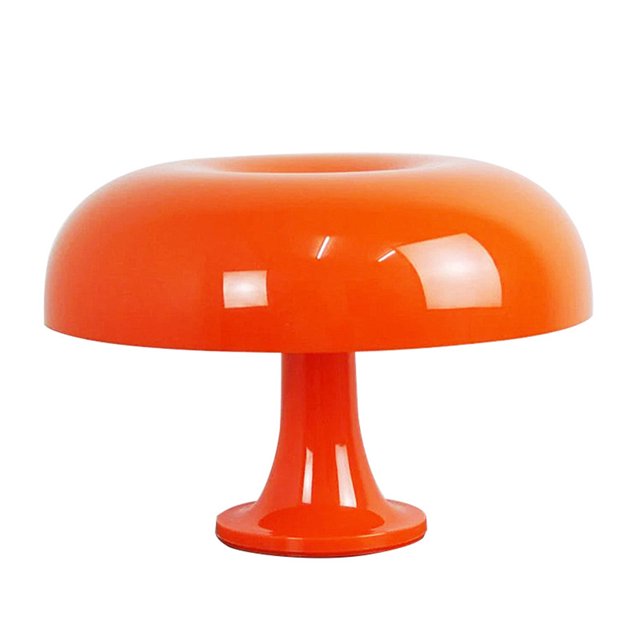 Lámpara de mesa de hongos Brillo ajustable Luz moderna Alimentado por USB (naranja) Likrtyny Para estrenar