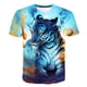thumbnail image 1 of Verano moda 3D nueva camiseta de tigre niños divertido juego Casual camiseta niños niño niña ropa Cool dibujos animados camiseta Tops Tees Cute14T Gao Jinjia LED, 1 of 2