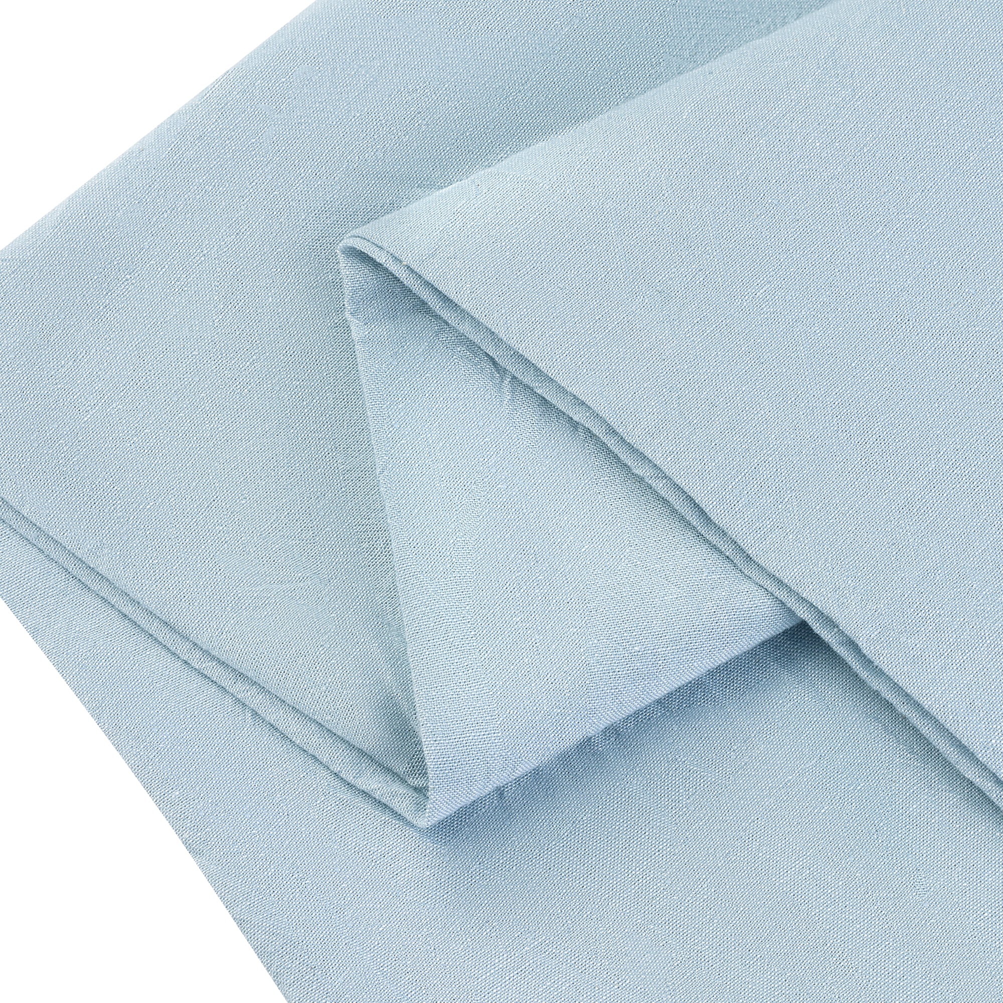 Unique Bargains Breathable Envelope Closure Polyester Pillowcase (2 Count) Light Blue Queen