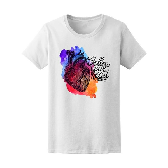 Multicolored Stain With A Heart Tee Women's -Image by Shutterstock