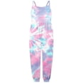 thumbnail image 1 of MIASHUI Girl's Tie Dye Sleeveless Rompers Summer Casual Beach Jumpsuit,Pink,3-4 Years, 1 of 4