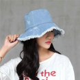thumbnail image 2 of LinYooLi Chapeau Seau Chapeau de Soleil Chapeaux Seau pour Hommes Chapeau de Plage pour Femmes Chapeau de Pêcheur en Denim Décontracté Chapeau Pliable Mode Urbaine Randonnée, 2 of 3