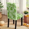 thumbnail image 5 of TSOVTHRID Shamrock Music Note Print Tablecloth Stretch Dining Chair Slipcovers Anti-Dust Chair Covers Washable Rectangle Table Cloth Soft Furniture Protector Cover for St. Patrick's Day Decor, 7 Pcs, 5 of 6