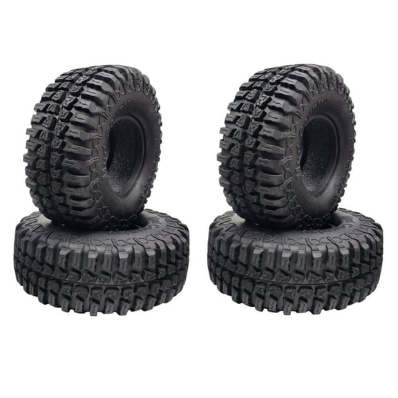 4 x RC Car 1.9Inch Wheel Tires-Black