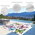 thumbnail image 3 of Colorful Butterfly Outdoor Rug for Patio/Deck/Porch, Non-Slip Large Area Rug 6 x 9 Ft, Elegant Pastoral Butterflies Watercolor Indoor Outdoor Rugs Washable Area Rugs, Camping Rug Carpet Runner, 3 of 8