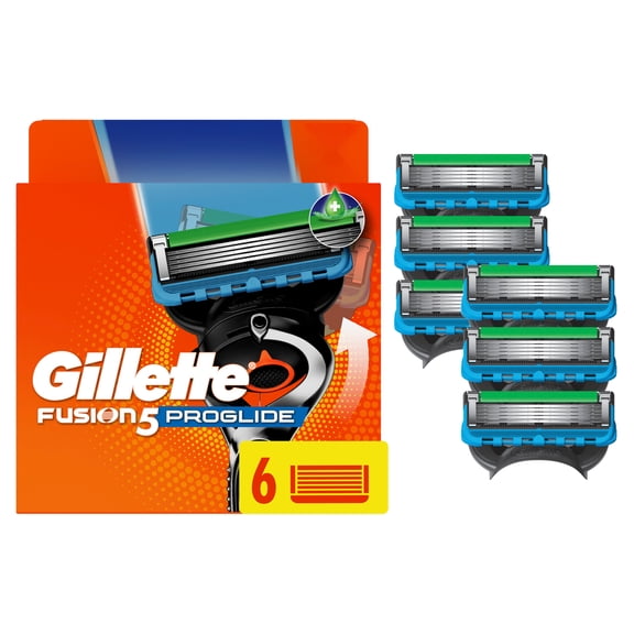 Gillette Fusion5 ProGlide Razor Blades for Men, 5-Blade Razor Refills, 6 Count