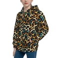 thumbnail image 2 of Kdxio Teal Leopard Pattern Kids Boys Girls Zip Up Hoodie 3D Printed Hooded Sweatshirt Hoody Coat with Pocket 7-12 Y-Small, 2 of 6