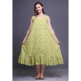 thumbnail image 2 of Bimba Medium Medium Yellow10 Nature Unicorn & Rainbow Chemises de Nuit en Coton Imprimées pour Femmes Robe Sans Manches Tenue de Nuit Robe Maxi, 2 of 6