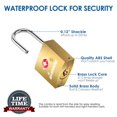 thumbnail image 4 of 4 PACK TSA Approved Travel Luggage Locks with Keys, Solid Brass Copper Keyed Padlock, ABS Plastic Covered Small Locks for Suitcase, Backpack, Gym Locker, Jewelry Box, Gold-by GIVERARE, 4 of 7