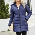 thumbnail image 1 of Puntoco Chaqueta De Mujer Moda para Mujer Casual Longitud Media Adelgazante Y Cálida Chaqueta De Algodón con Capucha De Color Sólido Blusa Tops Liquidación De Navidad Puntoco Puntoco-1561, 1 of 8