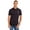 Black/Grey, variant on Men's Short Sleeve Interlock Polo Shirt, Teal Blue, X-Large