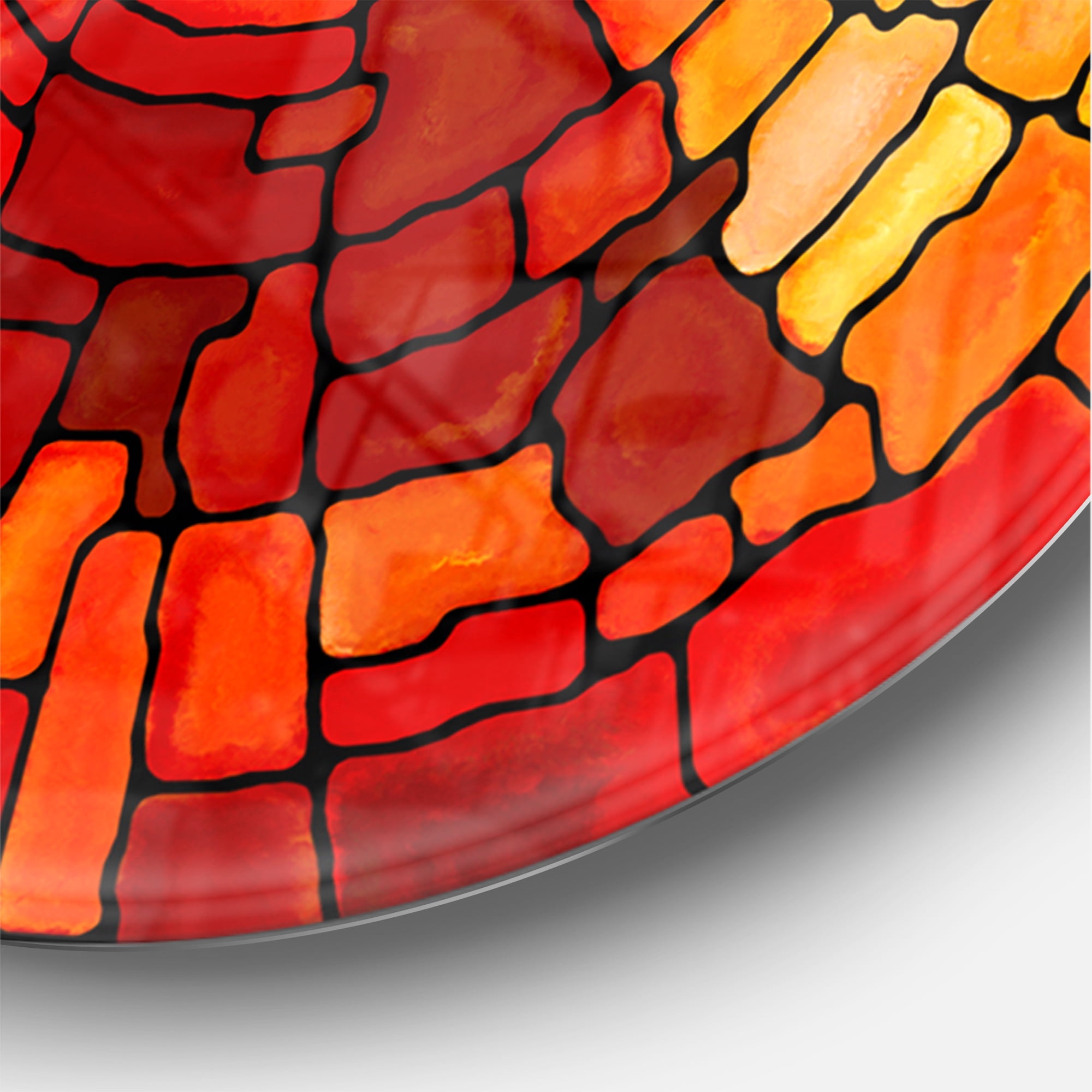 Designart 'Return of Stained Glass ' Modern wall clock