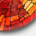 thumbnail image 3 of Designart 'Return of Stained Glass ' Modern wall clock, 3 of 3