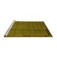thumbnail image 2 of Ahgly Company Machine Washable Indoor Square Abstract Yellow Modern Area Rugs, 7' Square, 2 of 4