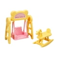 thumbnail image 4 of arctrm 1/12 Swing and Rocking Horse Toy Mini Playground Equipment Toy Pretend Fairy for yellow, 4 of 10