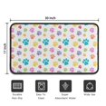 thumbnail image 5 of Pets Paws Print Colorful Door Rugs,Washable Non Slip Door Mats Indoor,Decorative Door Mats,Entry Mat Indoor for Entrance,Bedroom,Kitchen,Bathroom,30"x17", 5 of 6