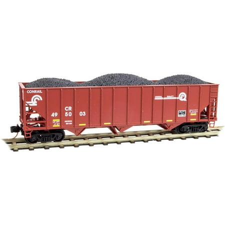 - Micro-Trains MTL N-Scale 100-Ton 3-Bay Hopper Conrail/CR Quality Logo #495003