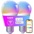 thumbnail image 2 of LXYWXS-Smart Light Bulbs, Bluetooth WiFi Led Bulb Compatible with Alexa &Google Assistant, RGB Color Changing Alexa Bulb, 9W(60W Equivalent), A19 E26 800LM, 2.4Ghz WiFi only,2 Pack, 2 of 4