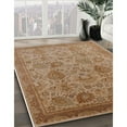 thumbnail image 2 of Ahgly Company Indoor Square Mid-Century Modern Light Copper Gold Oriental Area Rugs, 6' Square, 2 of 6