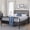 Black, variant on Baxton Studio Lucera Mid-Century Modern Platform Bed, Full, White