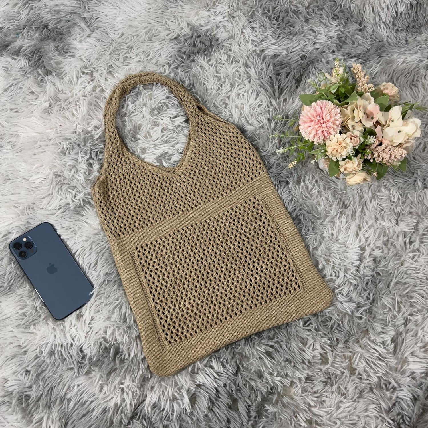 Kukuzhu Fairy Tote Bag Aesthetic Tote Bag Y2k Bag Tote Bag Aesthetic Y2k Crochet Tote Bag Aesthetic