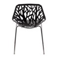 thumbnail image 2 of Home Imports Emporium Black Color Side Chair with Chromed Legs, 2 of 5