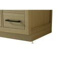thumbnail image 4 of Elegant Kitchen and Bath Alden 48 Inch Single Bathroom Vanity In Honey Brown, 4 of 13