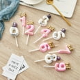 thumbnail image 6 of One opening Boys Girls Numeral Birthday Candles Cake Topper with Bowknot/Hat, 6 of 7