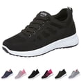 thumbnail image 2 of AUDeals Women’s Mesh Sneakers Slip On Walking Shoes Lightweight Low Top Gym Trainers Non Slip Casual Tennis Shoes (Black, 8), 2 of 8