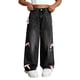 thumbnail image 2 of Cowsor Girls Baggy Jeans Distressed Denim Pants Elastic Waist Wide Leg Jeans for Girls Kids Loose, 2 of 6