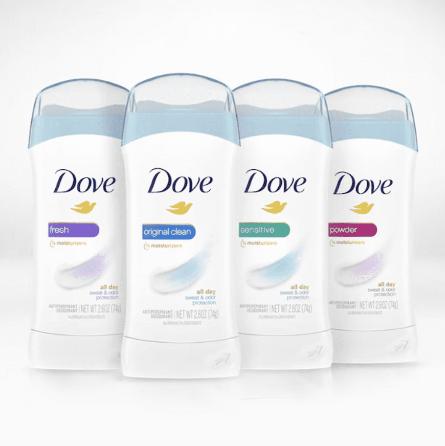 Dove Anti-Perspirant Deodorant, Sensitive Skin 2.60 Oz (Pack Of 12)