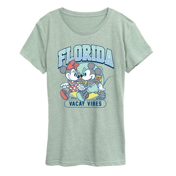 Disney - Mickey Mouse Florida - Women's Short Sleeve Graphic T-Shirt