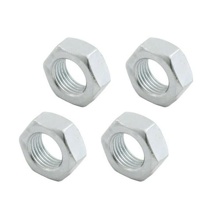 

0.44 in. 20 Right Hand Steel Jam Nuts - Pack of 4
